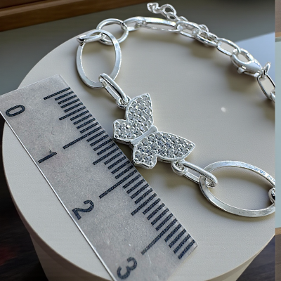 Сребърна гривна с пеперуда – нежност и елегантност | Sezam Jewelry