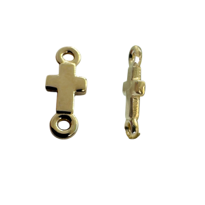 Гривна с златно кръстче 14K (585) – ръчна изработка