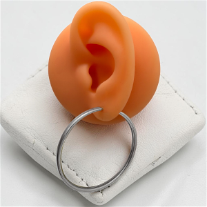 Сребърни обеци халки 925 – 40 мм / 3 мм, дамски модел с квадратна линия